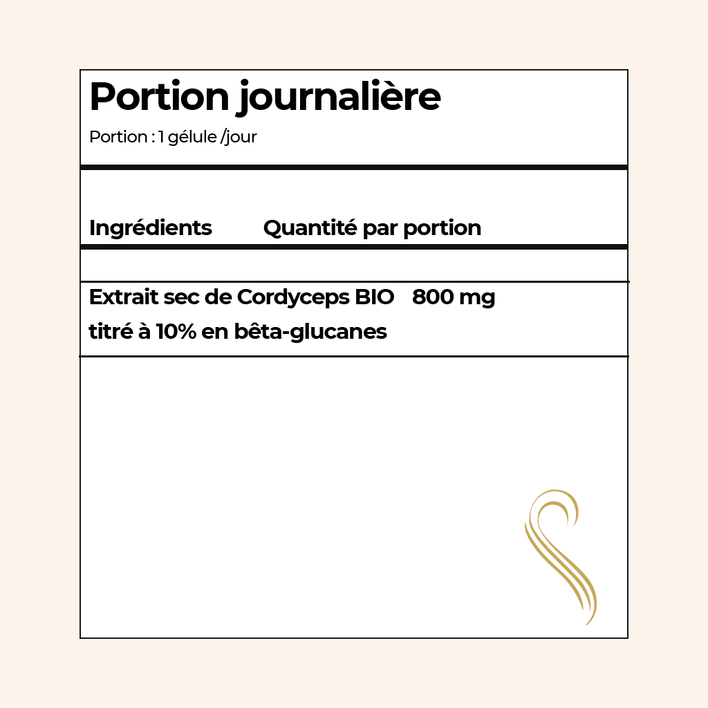 CORDYCEPS - Champignon adaptogène Bio