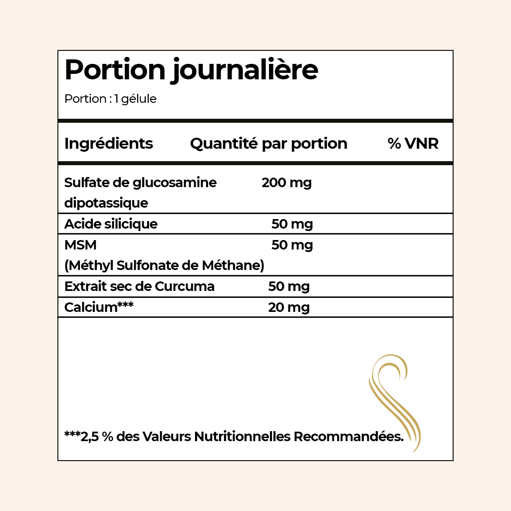 GLUCOSAMINA CALCIO | SÍLICE | MSM