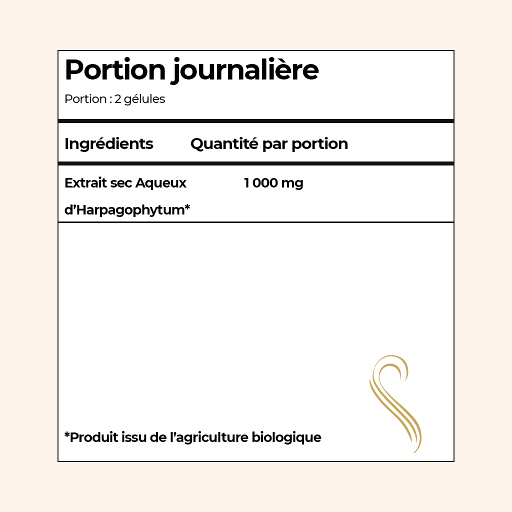 EXTRACTO SECO DE HARPAGOFITO ORGÁNICO