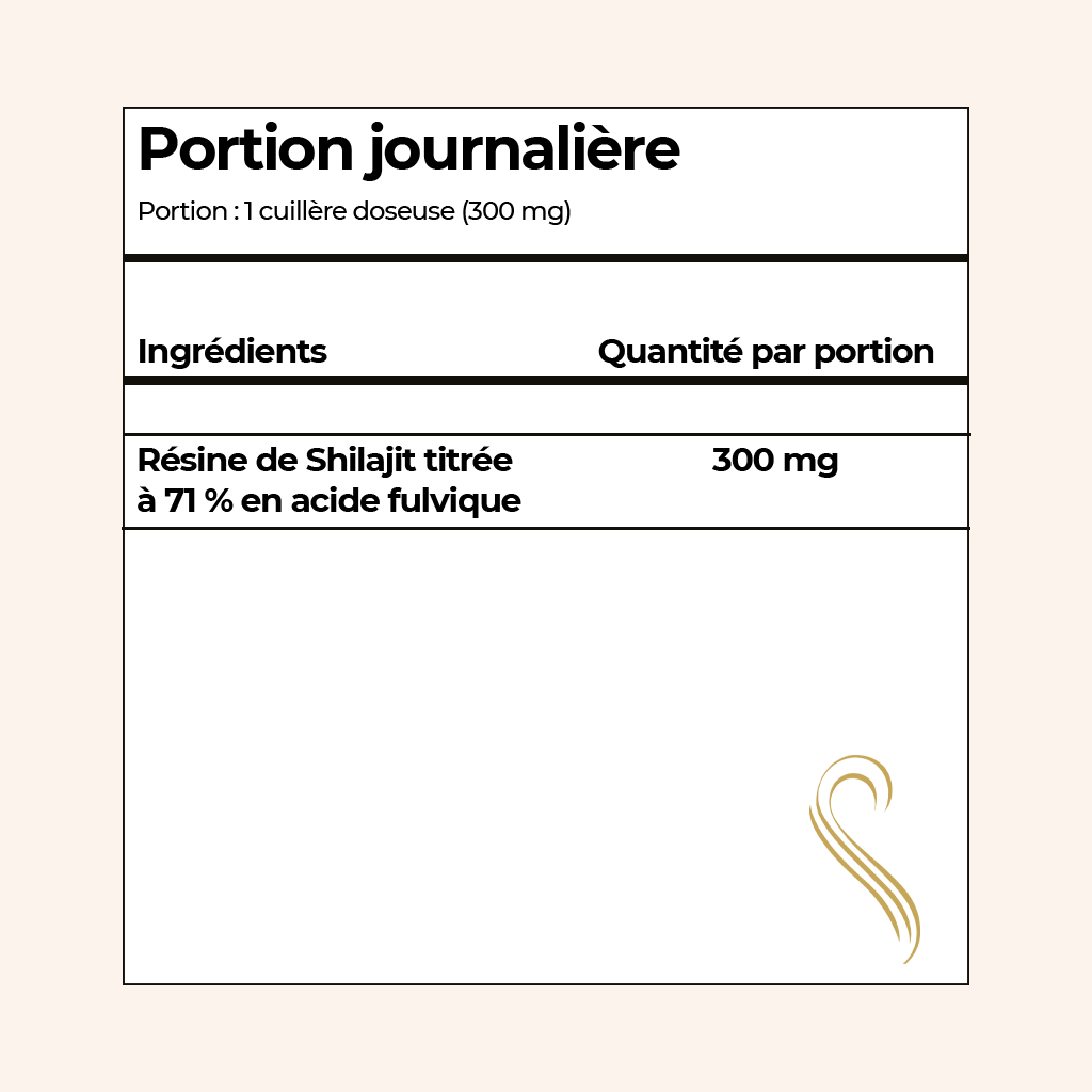 SHILAJIT RÉSINE